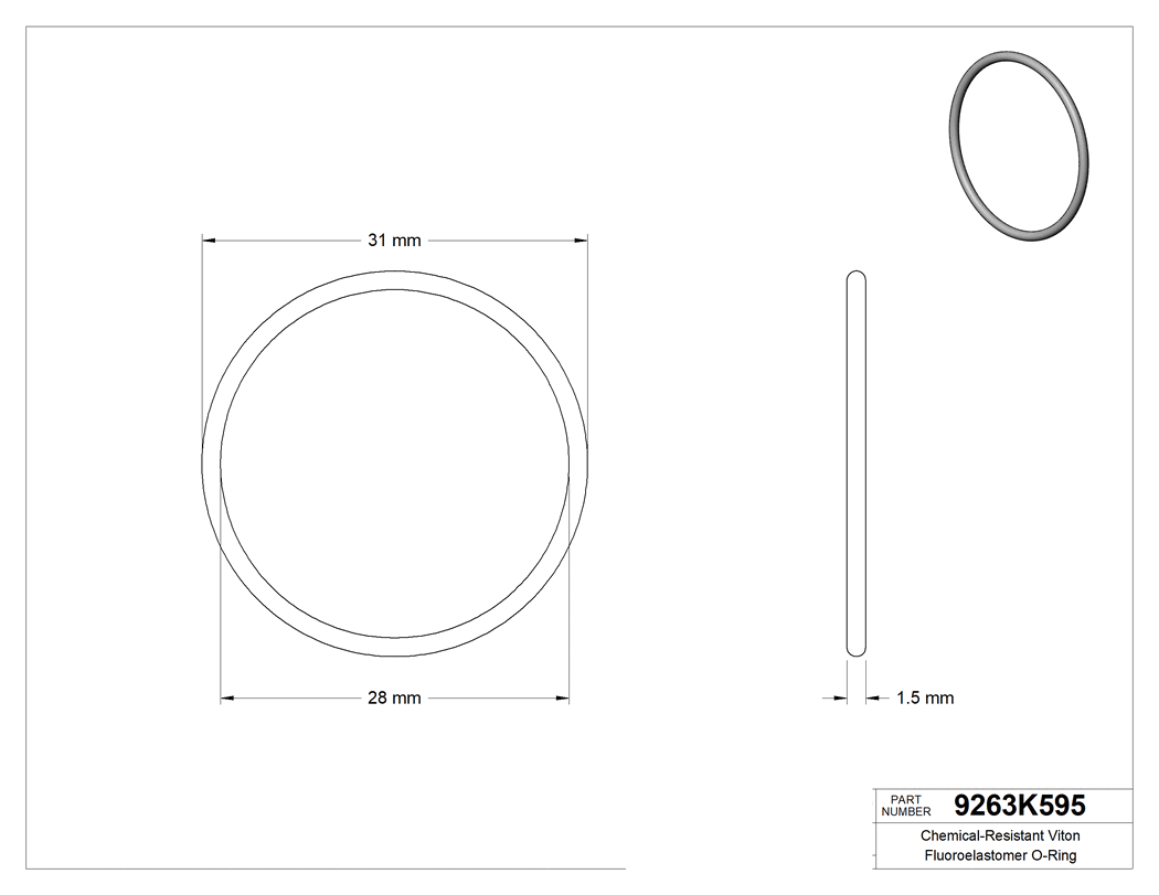 Technical drawing - 9263K595